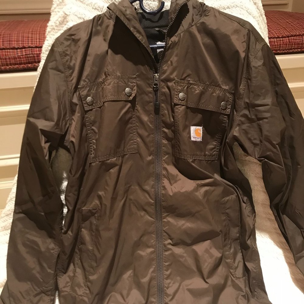Olive Green "Tarmac" Carhartt Rockford Rain Jacket